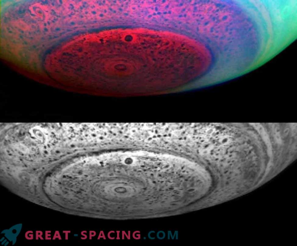 Cassini zeigt Veränderungen in den massiven Polarwirbeln des Saturn