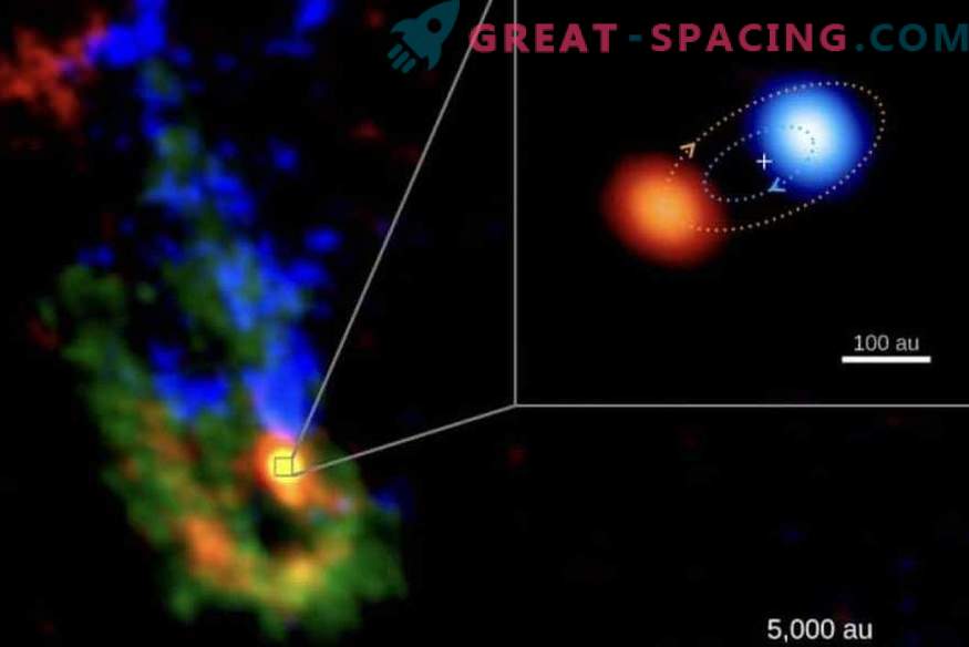 Forscher sehen die seltene Geburt eines Sternpaares