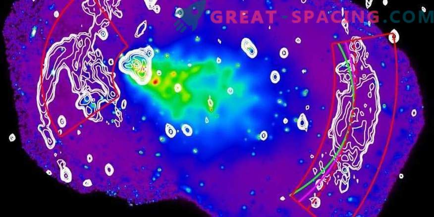 Die Fusion galaktischer Cluster ermöglicht es uns, die Beschleunigung von Elektronen zu untersuchen.