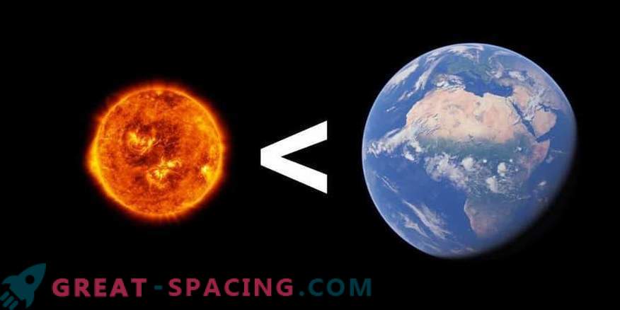 Was wäre, wenn die Sonne kleiner wäre als die Erde?