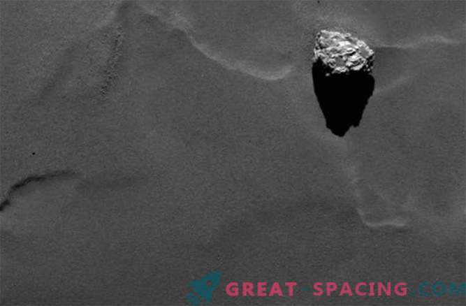 Rosetta entdeckte eine Steinpyramide auf der Oberfläche des Kometen