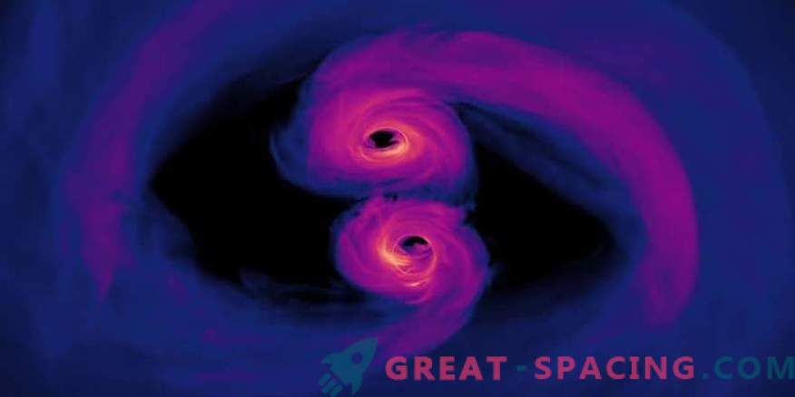 Spiralfusion supermassiver Schwarzer Löcher