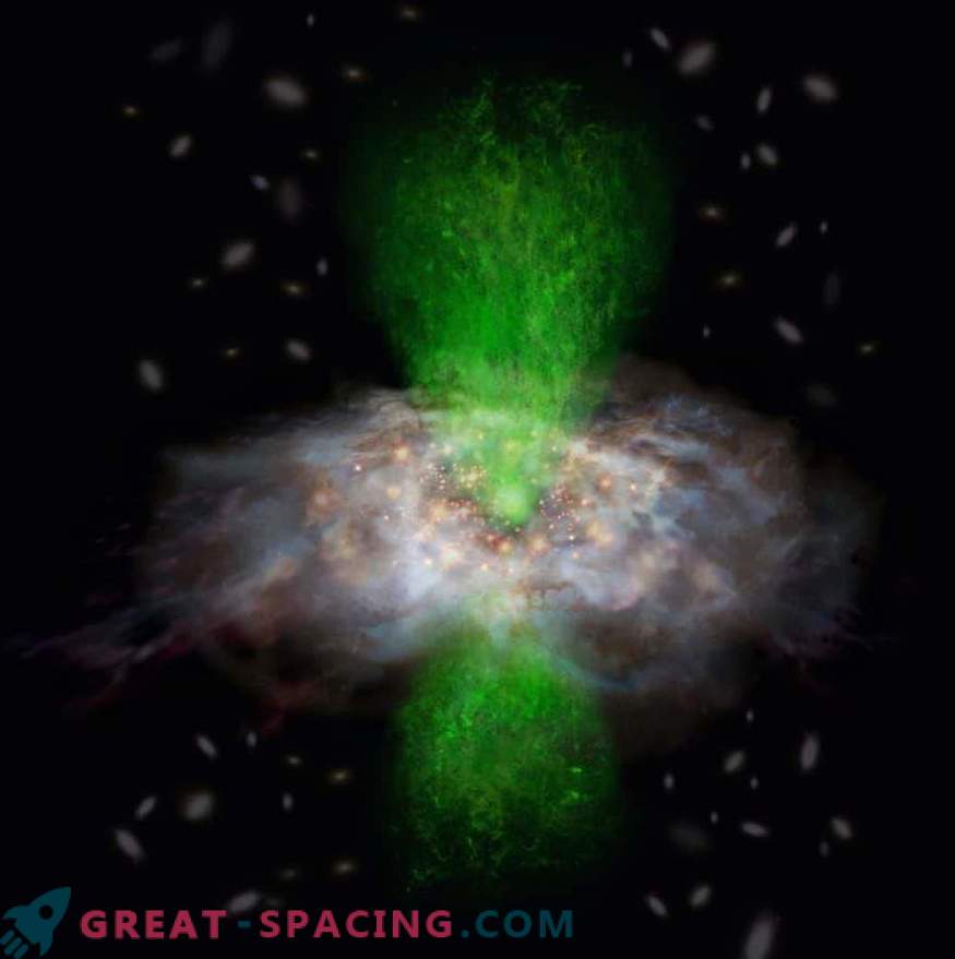 ALMA demonstriert die Co-Evolution eines Schwarzen Lochs