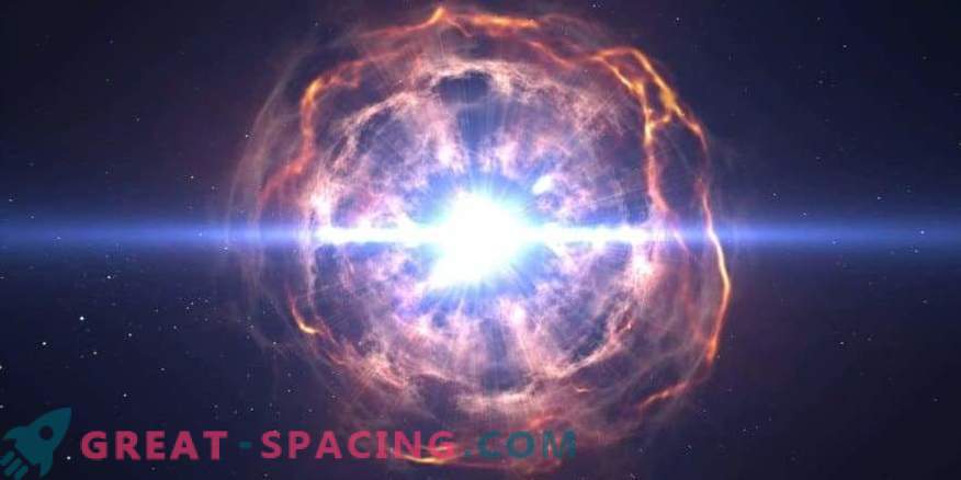 Der Stern wurde durch eine Supernova-Explosion zerstört.
