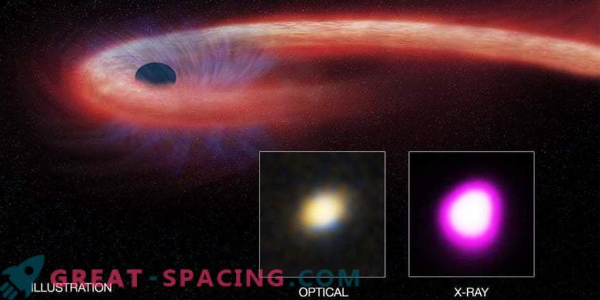 Ein supermassives Schwarzes Loch zerreißt einen unglücklichen Stern