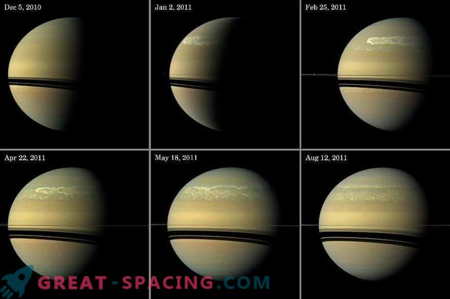 Große Stürme erschüttern die Saturnatmosphäre.