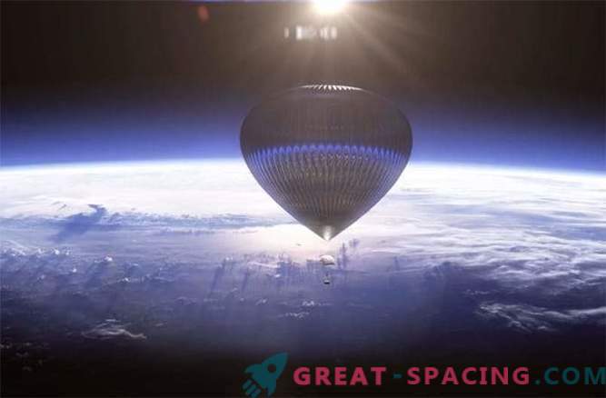 Ballon an der Grenze zum Weltraum: Foto