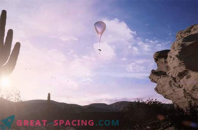 Ballon an der Grenze zum Weltraum: Foto