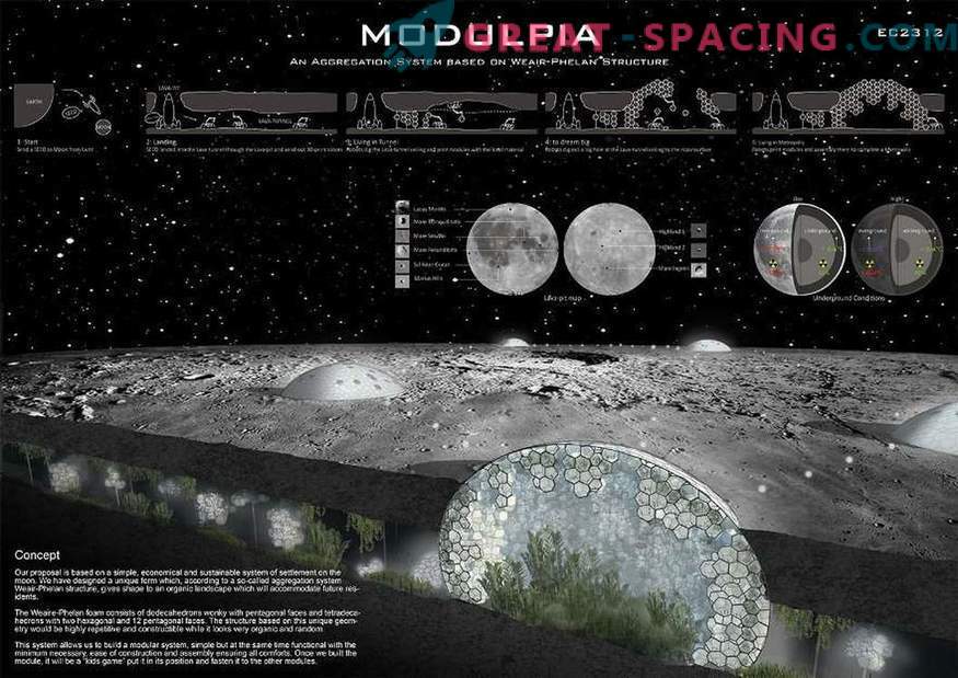 Wie werden die Kolonien auf dem Mond aussehen? Wir bieten 3 Optionen an