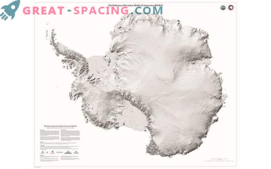 Atemberaubende Details der Antarktis in der neuen hochauflösenden Karte