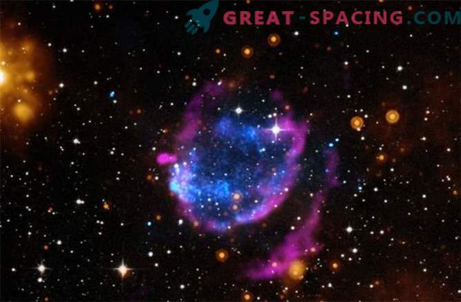 Supernova-Überrest mit starker Wärmestrahlung