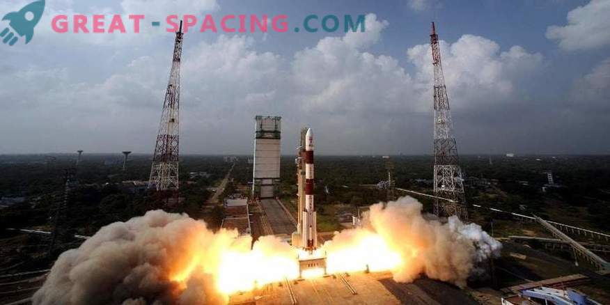 Indien startet eine Rakete mit Dutzenden von Satelliten