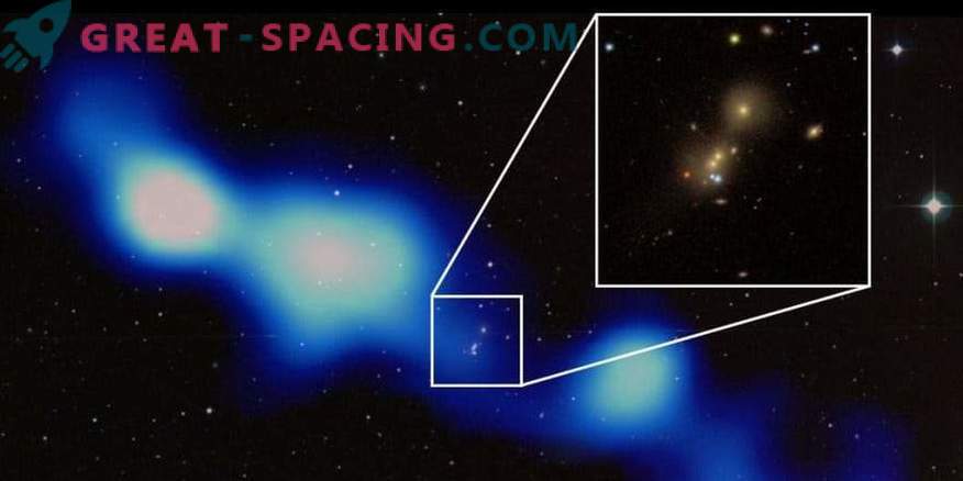 Indische Astronomen haben eine riesige Radiogalaxie gefunden