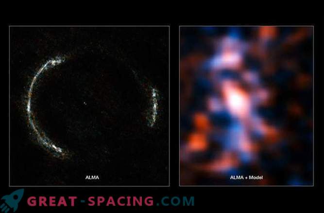 Riesige Sternentstehungsgebiete, die in einer alten Galaxie gefunden wurden.