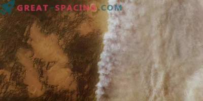 Fotos des Kosmos: der Marsstaubsturm