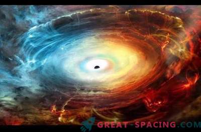 Het zwarte gat wordt gemaskeerd door uitlaatgassen