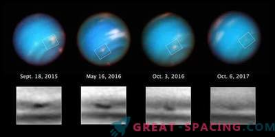 Hubble beobachtet den seltsamen Sturm von Neptun
