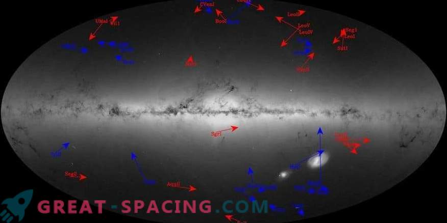 Tanzende Galaxien um die Milchstraße