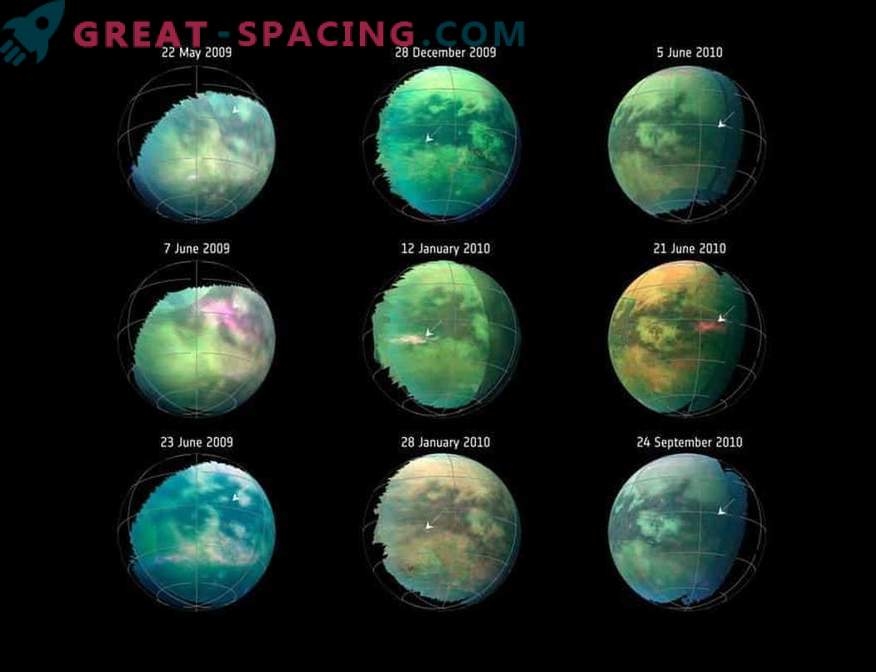 Zum ersten Mal werden Staubstürme auf Titan aufgezeichnet.