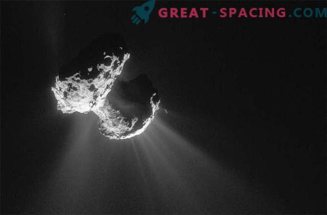 Wissenschaftler haben riesige Trichter auf dem Kometen Churyumov / Gerasimenko entdeckt