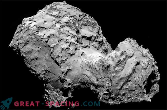 Komet Rosetta bedeckt mit flauschigem Staub