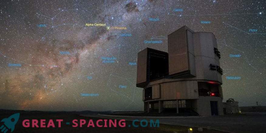 Das Teleskop sucht nach fremden Welten im benachbarten Sternensystem