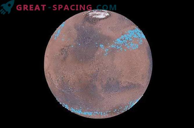 Gletscher unter der Oberfläche des Mars sind reich an Wasser