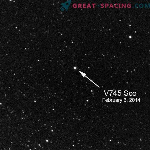 Erstaunliche Beobachtungen in V745 Scorpio
